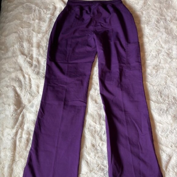 2/$40 Scrubstar Purple Nurse Medical Uniform Scrub Style No WC013 Ladies Sz S - Picture 7 of 16